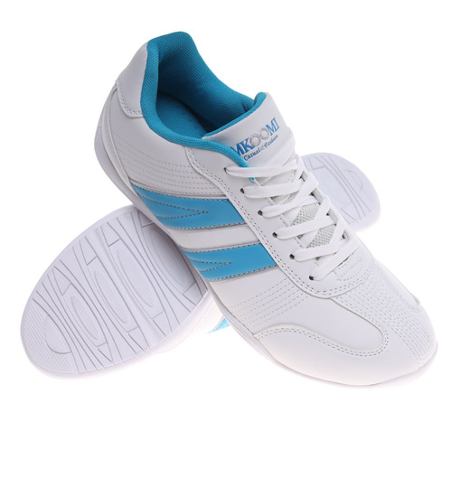 Białe damskie buty sportowe sznurowane ost512
