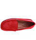 Czerwone zamszowe półbuty balerinki lordsy /F9-2 15628 T187/