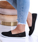 Przewiewne damskie tenisówki slip on z koronki Czarne /F7-2 14551 S154/
