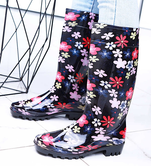 Kolorowe kalosze z długą cholewką /G3-1 15792 T339/