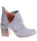Modne botki damskie na klocku SZARE /E10-3 6218 S476/ 