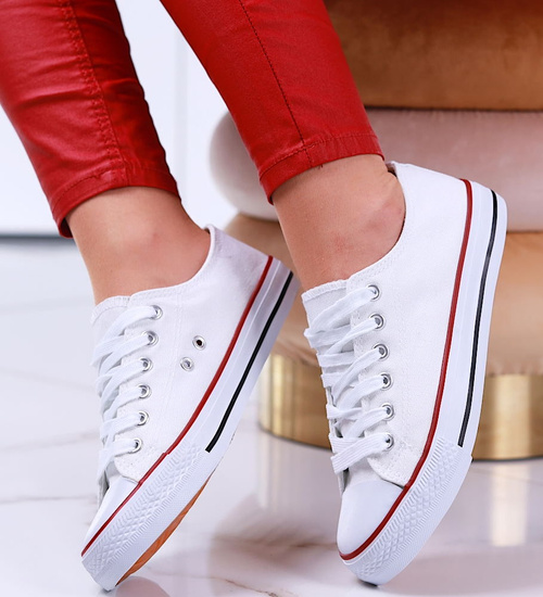 Klasyczne białe trampki /A1-3 14487 S3/