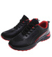 Sznurowane męskie czarno czerwone buty sportowe /F6-3 18094 T286/