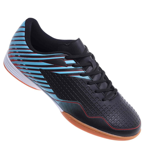 Czarno granatowe sznurowane trampki halówki męskie /E10-1 18135 T583/