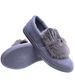 Wsuwane ciemno szare zamszowe trampki z uszami slip on /F9-2 15625 T037/
