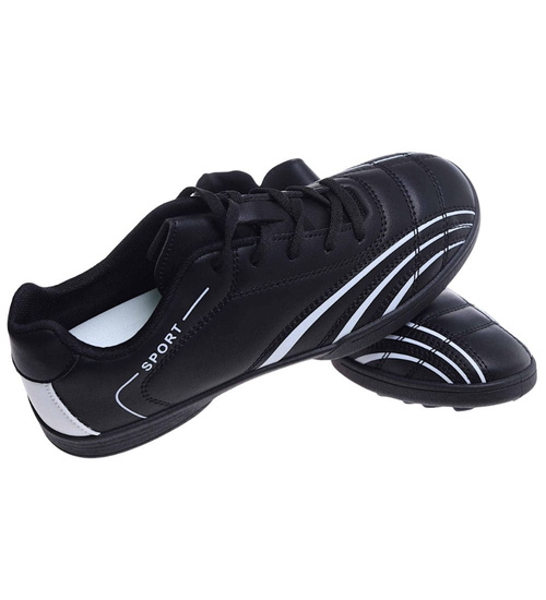 Czarne trampki halówki męskie /D2-2 18150 T388/