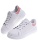 Dziewczęce białe sznurowane trampki /C7-2 16806 T186/