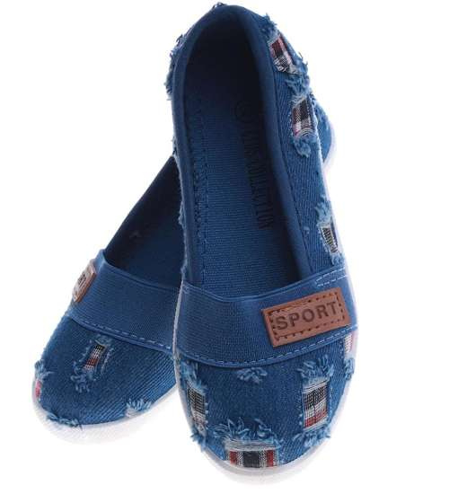 Niebieskie uniwersalne tenisówki dziecięce Jean /E2-2 14031 T037/