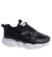 Sznurowane czarne buty sportowe /B1-3 11918 T198/