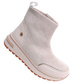 Sportowe botki damskie na zimę beżowe /E1-1 18557 W205/