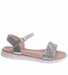 Dziewczęce srebrne sandałki /B5-2 16430 T288/