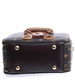 Ciemno brązowa torebka kuferek z misiem /H2 K8 TB504 S482/