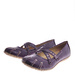 Purpurowe damskie półbuty z paseczkiem /B4-2 12366 T086/