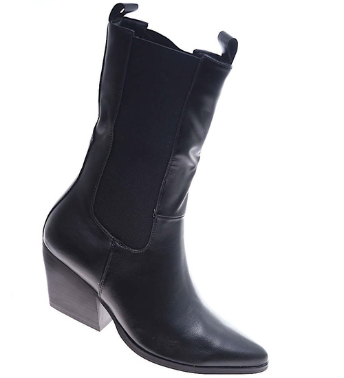 Krótkie kozaki sztyblety z łańcuchem /A3-3 13045 S16-6/