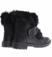 Zimowe czarne dziewczęce botki z futerkiem /B6-2 17106 T394/