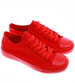 Sznurowane czerwone trampki damskie /C4-1 16487 G089/