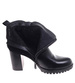 Botki damskie na stabilnym obcasie Czarne /E1-3 18318 T4814/