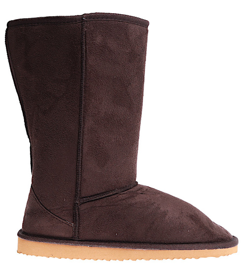 Ocieplane damskie kozaki mukluki śniegowce brązowe /B4-1 15260 T290/