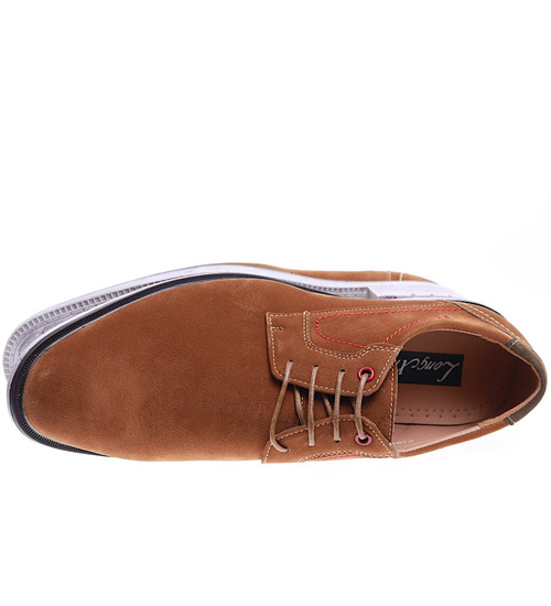 Brązowe półbuty pantofle męskie /D5-1 15742 T382/