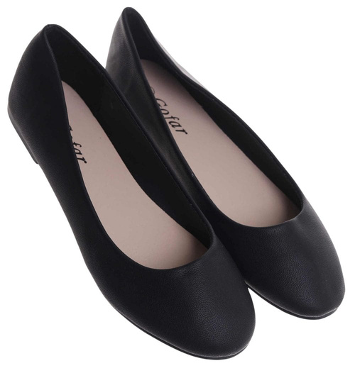 Baleriny damskie czarne klasyczne /G8-2 2751 T182 +H2/