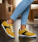 Żółte buty sportowe damskie /D8-2 18761 W233/