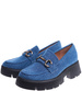 Półbuty loafersy damskie na platformie /E5-2 14894 T487/