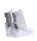 Srebrne damskie trampki sneakersy na koturnie Seastar /C6-2 15103 T937/