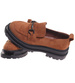Karmelowe półbuty loafersy na platformie /G6-2 18486 T200/