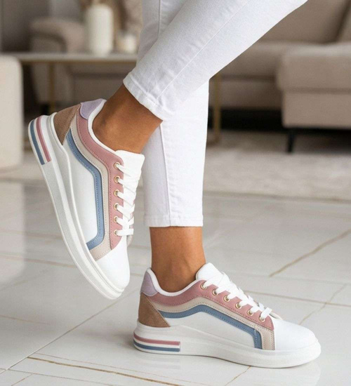 Buty sportowe na niskiej platformie /F8-1 18796 W283/