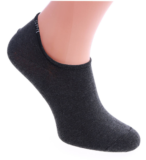 Męskie grafitowe bawełniane skarpery stopki /G5-1 SK39/