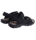 Męskie czarne sandały klapki na rzepy /F8-3 17638  T284/