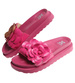 Plażowe różowe klapki damskie /D2-1 17865 S098/
