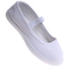 Wsuwane białe dziewczęce tenisówki balerinki czeszki z paseczkiem /B2-2 17308 T125/
