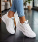 Białe buty sportowe sneakersy /F1-3 18823 W298/