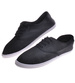 Sznurowane męskie tenisówki Czarne /E8-1 11708 T193/