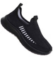 Wsuwane chłopięce buty sportowe Czarne /E4-2 17991 T189/