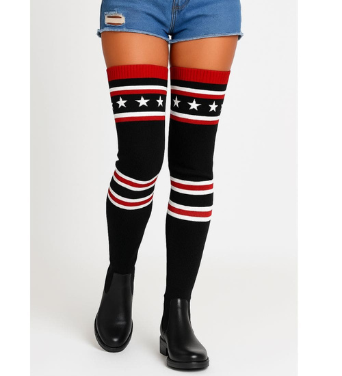 Elastyczne czarne kozaki muszkieterki /C3-3 12926 S224/