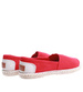 Czerwone materiałowe balerinki espadryle /A2-2 15659 T194/