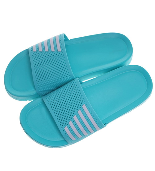 Klapki damskie na basen wodoodporne zielone ażurowe /D3-1 18640 T187/