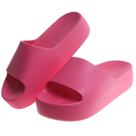Klapki damskie na plażę wodoodporne Fuksja /G1-3 17848 G182/