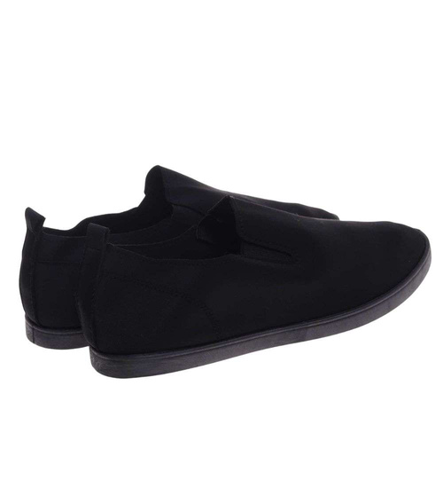 Wsuwane czarne tenisówki slip on /A5-2 18676 T242/