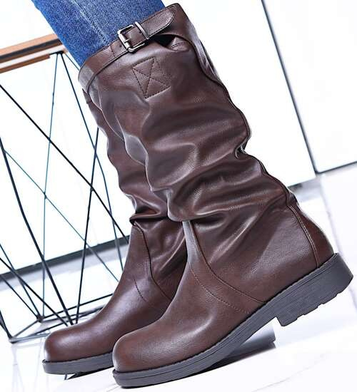 Brązowe kozaki Seastar z ociepleniem /E9-2 15364 T220/ Brązowe kozaki Seastar z ociepleniem /E9-2 15364 T220/