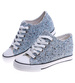 Niebieskie trampki sneakersy na koturnie /G9-3 13486 TG089/