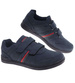 Granatowe męskie buty sportowe na rzepy /A3-2 18679 T484/