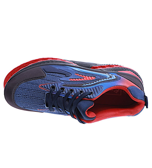 Granatowe męskie buty sportowe /A9-1 14670 T346/