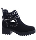 Czarne botki na platformie z ćwiekami /G4-2 13615 S198/