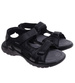 Czarne męskie sandały na rzep /G5-1 17619 T431/