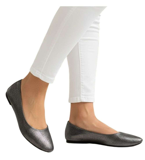 Lśniące baleriny damskie /E1-2 13122 196/