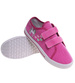 Fuksjowe tenisówki dla dziewczynki na rzepy /E6-1 18109 T189/
