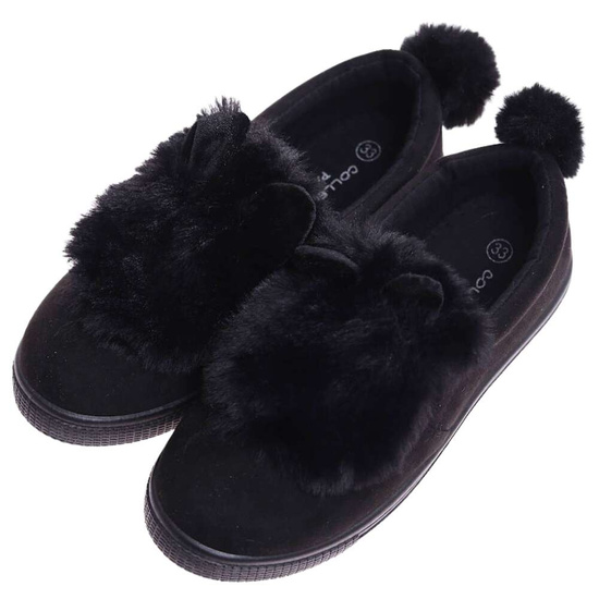 Czarne dziewczęce tenisówki /E6-3 15714 T04/